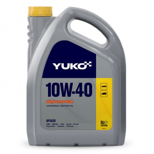 Олива моторна YUKO DYNAMIC 10W-40  API SG/CD каністра 5л ПЕ