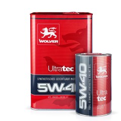 Олива моторна WOLVER ULTRATEC SAE 5W-40  каністра 4л жерсть