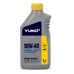 Олива моторна YUKO SUPER GAS 10W-40 API SМ/CF каністра 1л ПЕ