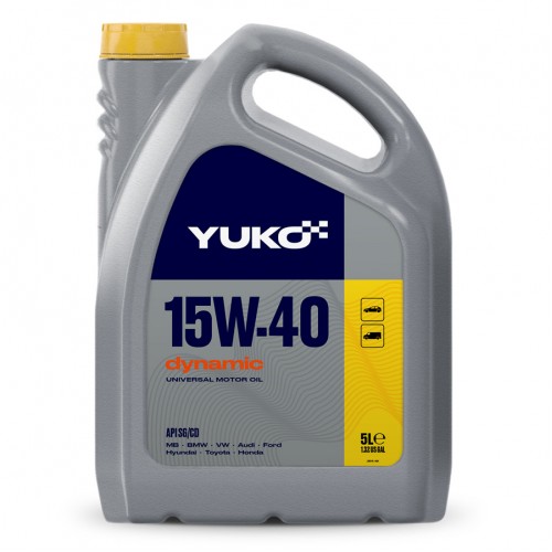 Олива моторна YUKO DYNAMIC 15W-40 API SG/CD каністра 5л ПЕ