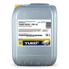 Олива моторна YUKO TURBO DIESEL 15W-40  API CD/SF 17,5кг каністра 20л ПЕ