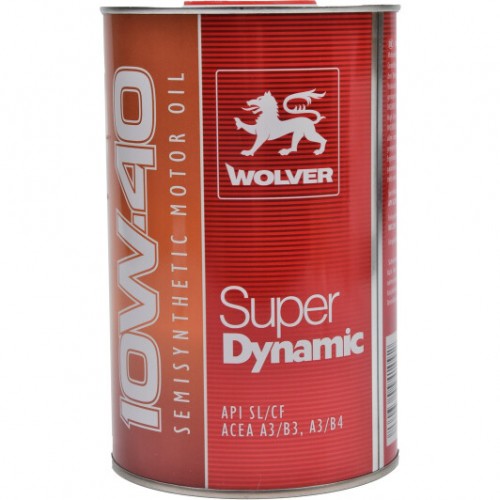 Олива моторна WOLVER SUPER DYNAMIC SAE 10W-40  каністра 1л жерсть 06576