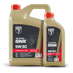Олива моторна 7FLAGS ALPHA SNX 5W-30  API SN/CF каністра 1л ПЕ