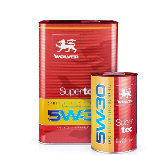 Олива моторна WOLVER SUPERTEC SAE 5W-30  каністра 4л жерсть
