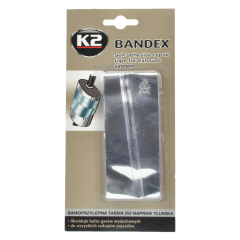 Стрічка клейка високотемпературна для ремонту вихлопної системи K2 Bandex срібляста 100 см х 5 см (B305)