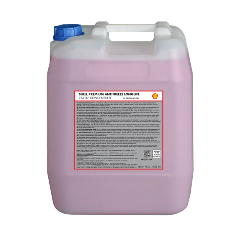 Антифриз Shell Premium Antifreeze Longlife 774 D-F (G12+) concentrate 20л. PBT737