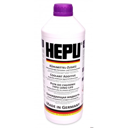 Hepu Antifreeze Фіолетовий G12+ готовий 1.5л. P900-RM12-PLUS-12
