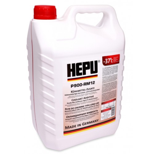 Hepu Antifreeze Червоний G12 готовий 5л. P900-RM12-005