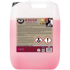 Рідина охолоджуюча K2 Kuler Long Life -35 °C G13 рожева 20 кг (W406R)