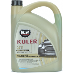 Рідина охолоджуюча K2 Kuler Long Life G11 блакитна концентрат 5л. (T215N)