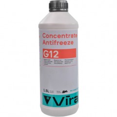 Рідина охолоджуюча VIRA Concentrate Antifreeze G12 червона концентрат 1,5л. (VI2001)
