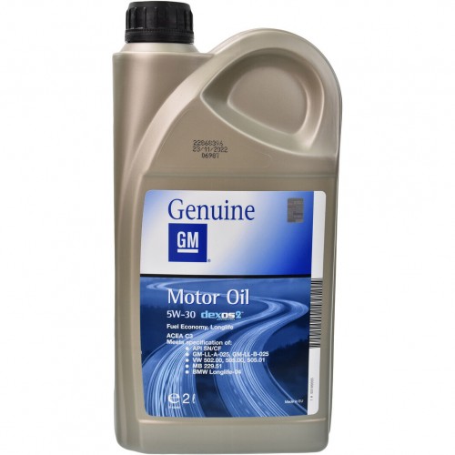 Моторна олива GM Motor Oil Dexos2 5W-30 2л. 93165555