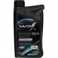 Моторна олива Wolf OFFICIALTECH C2 5W-30 1л