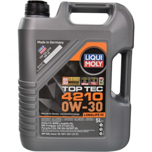 Моторна олива Liqui Moly TOP TEC 4210 0W-30 5л. 21605