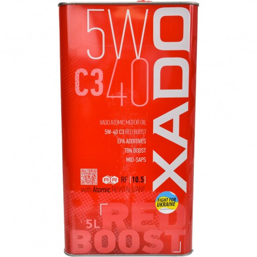 Моторна олива XADO C3 Red Boost 5W-40 5л. XA 26322