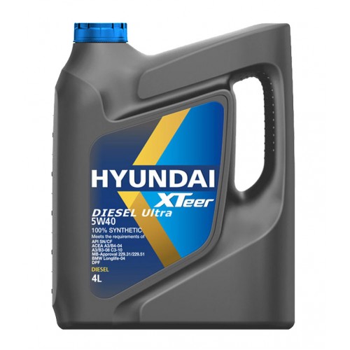 Моторна олива HYUNDAI XTeer Diesel Ultra SN/CF 5W-40 4л. 1041223