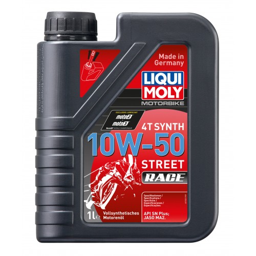Моторна олива Liqui Moly Motorbike 4T Synth Street Race 10W-50 1л. 1502