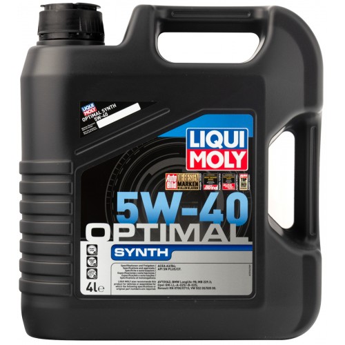 Моторна олива Liqui Moly Optimal Synth 5W-40 4л. 3926