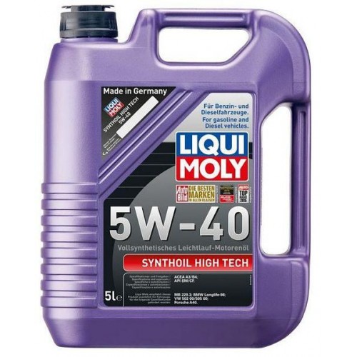 Моторна олива Liqui Moly Synthoil High Tech 5W-40 5л. 1925