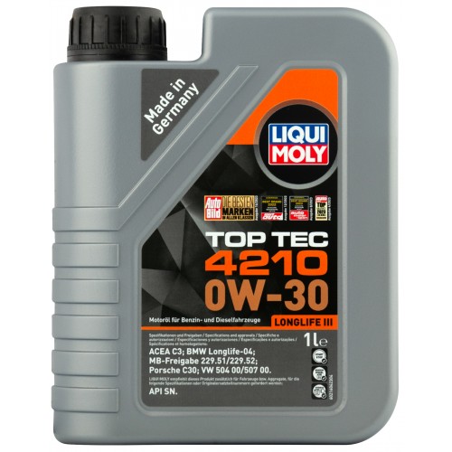 Моторна олива Liqui Moly TOP TEC 4210 0W-30 1л. 21604