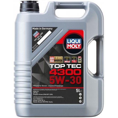 Моторна олива Liqui Moly Top Tec 4300 5W-30 5л. 2324