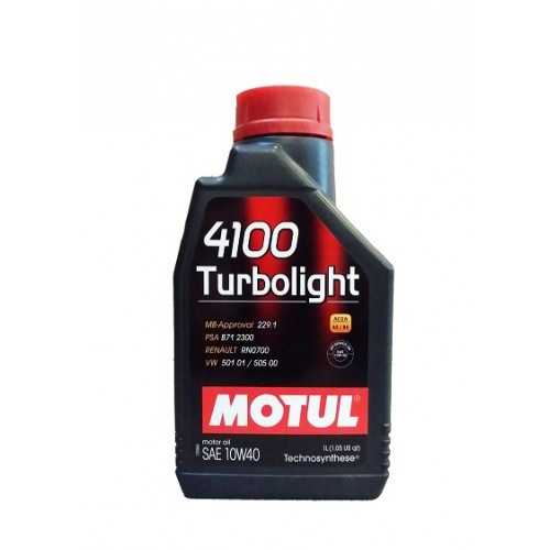 Моторна олива Motul 4100 TURBOLIGHT 10W-40 1л. 387601