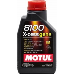 Моторна олива Motul 8100 X-CESS Gen2 5W-40 1л.