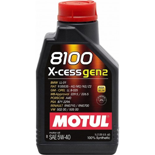 Моторна олива Motul 8100 X-CESS Gen2 5W-40 1л. 112350