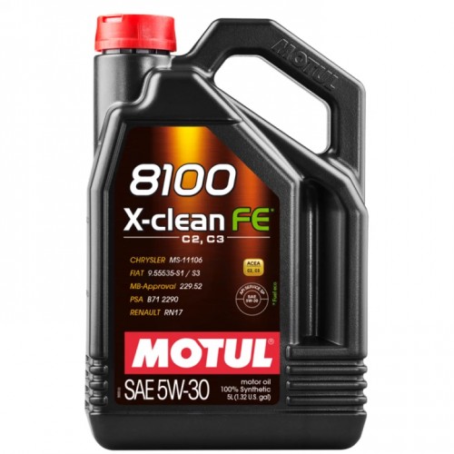 Моторна олива Motul 8100 X-CLEAN FE 5W-30 5л. 814151