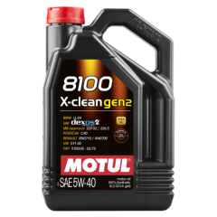 Моторна олива Motul 8100 X-CLEAN Gen2 5W-40 5л.