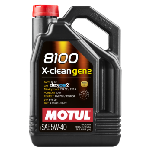 Моторна олива Motul 8100 X-CLEAN Gen2 5W-40 5л. 109762