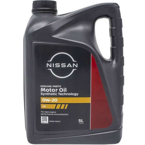 Моторна олива Nissan Motor Oil 0W-20 C5 5л. KE90090343