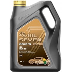 Моторна олива S-OIL 7 GOLD #9 C3 5W-30 4л.