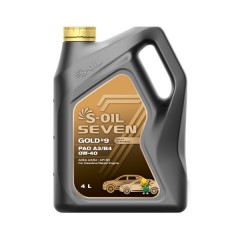 Моторна олива S-OIL 7 GOLD #9 PAO A3/B4 0W-40 4л.