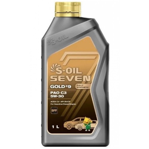 Моторна олива S-OIL 7 GOLD #9 PAO C3 5W-30 1л. SGPAO5301