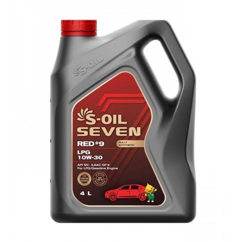 Моторна олива S-OIL 7 RED #9 LPG 10W-30 4л. SNLPG10304