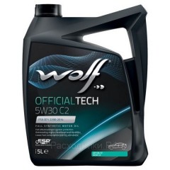 Моторна олива Wolf OFFICIALTECH C2 5W-30 5л.