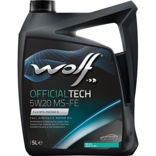 Моторна олива WOLF OFFICIALTECH MS-FE 5W-20 5л. 8320385