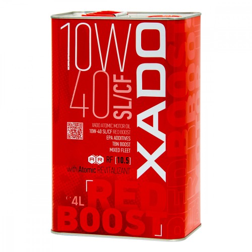 Моторна олива XADO SL/CF Red Boost 10W-40 4л.  ХА 26244