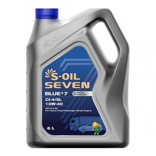 Моторна олива S-OIL 7 BLUE # 7 CI-4/SL 10W40 6л напівсинтетичне, дизельне SBCI10406