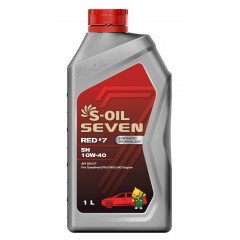 Моторна олива S-OIL 7 RED #5 SL 10W40 1л напівсинтетичне, універсальне