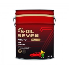 Моторна олива S-OIL 7 RED #9 SP 5W40 20л синтетичне, для бензинових двигунів