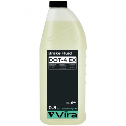 Рідина гальмівна VIRA Brake Fluid DOT-4 EX 0,8 л (VI1203) VI1203