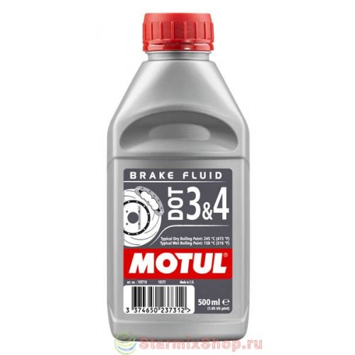 Гальмівна рідина Motul DOT 3&4 500мл. 807910