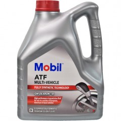 Трансмісійна олива Mobil ATF Multi-Vehicle 4л, 4 літри, універсальне, для автоматичних трансмісій.