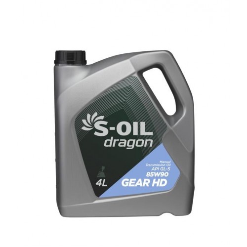Трансмісійна олива S-OIL DRAGON GEAR HD 85W90 4л трансмісійне DGHD85904