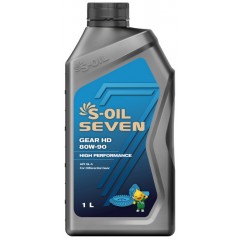 Трансмісійна олива S-OIL 7 GEAR HD 80W90 1л напівсинтетичне