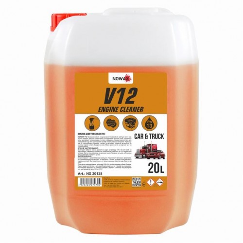NOWAX Очисник поверхні двигуна 20L NOWAX V12 Engine Cleaner концентрат 1:10 NX20128 NX20128