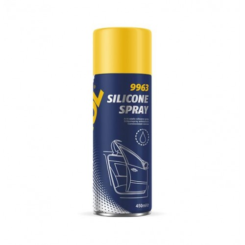 Mannol 9963 Silicone Spray Antistatisch Силіконове водовідштовхуюче мастило 450мл. 9963