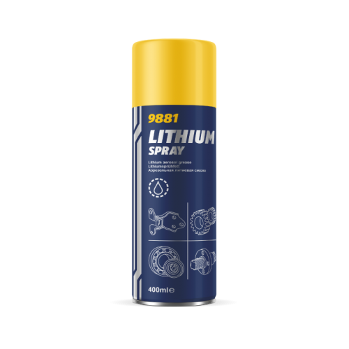 Mannol 9881 Lithium spray літієве мастило (аерозоль) 400мл. 9881